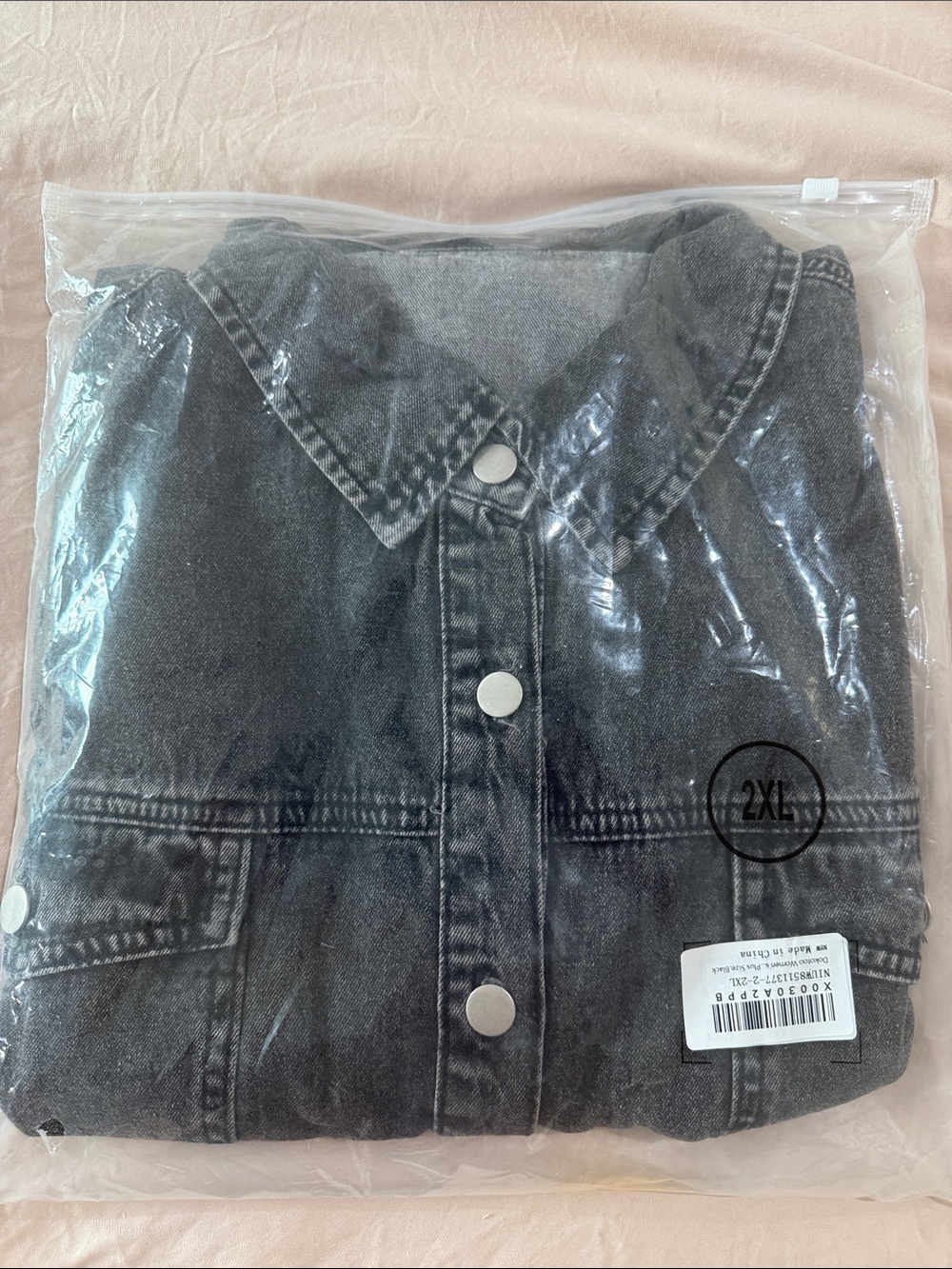 Black Jacket with Snap Buttons